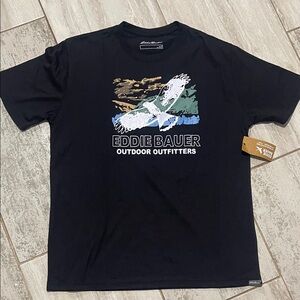 Eddie Bauer Black Outdoor Graphic Tee